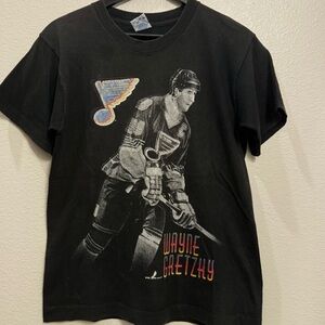 90s Salem Wayne Gretzky Vintage Men’s NHL Hockey Player Tee S 18x25